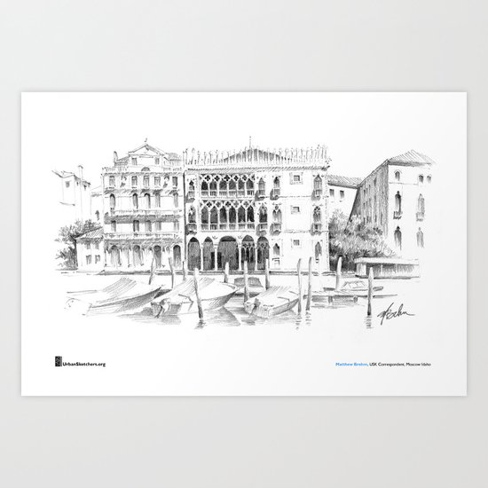 Matthew Brehm, "Venezia Ca dOro" Art Print
