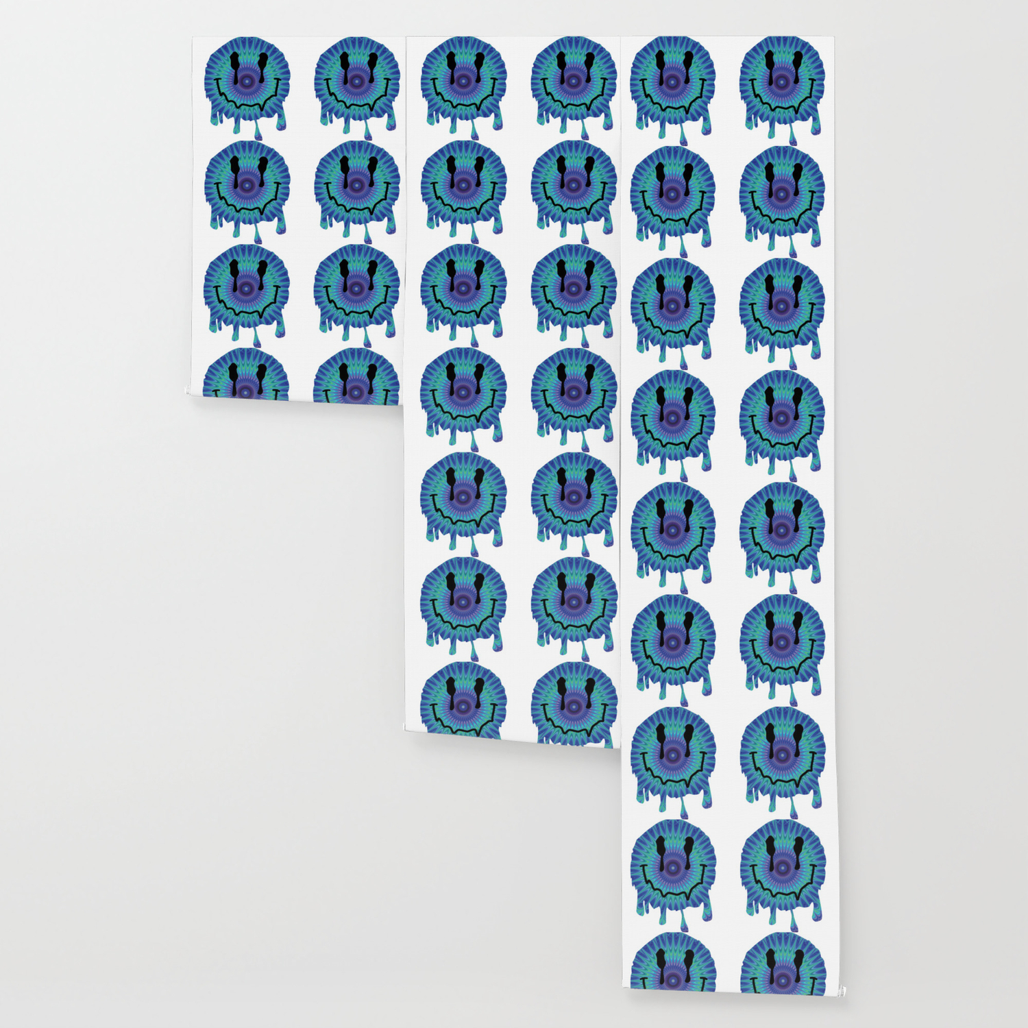 Psychedelic Smiley Face Melting Smiley Trippy Wallpaper By Mintedfresh Society6 Aesthetic wallpaper wall art redbubble. psychedelic smiley face melting smiley trippy wallpaper by mintedfresh