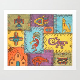 Southwest Sampler Art Print