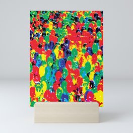 Halftone Bubbles Pop Art Color Explosion Mini Art Print