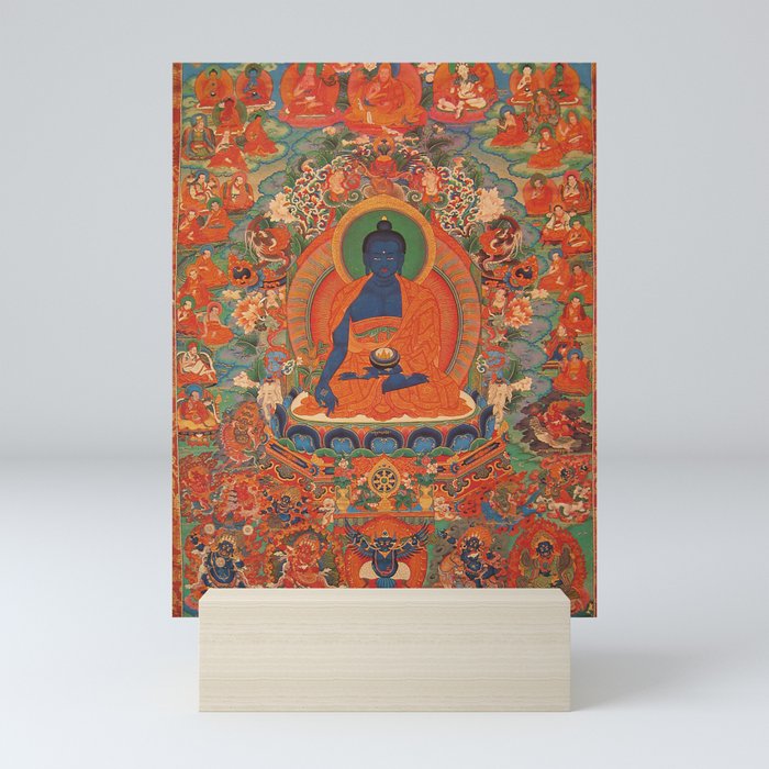 Tibetan Buddhist Amithaba Medicine Buddha Mini Art Print