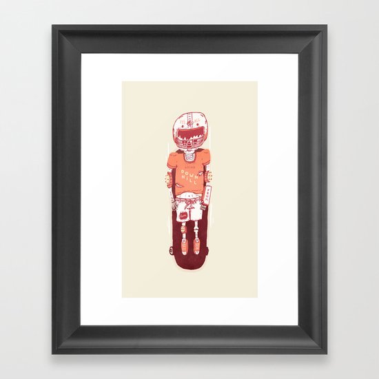 It's All Going Downhill From Here Framed Art Print