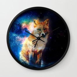 Fox Power Animal  Wall Clock | Wildlifemammal, Nativeamerica, Spiritual, Spiritguide, Spiritanimal, Freedom, Messenger, Ascension, Graphicdesign, Animallover 