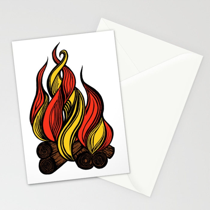 Campfire Stationery Cards By Ajg Society6