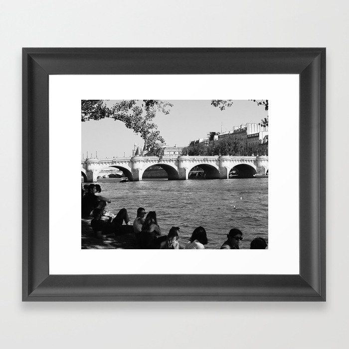 Seine in the summer Framed Art Print