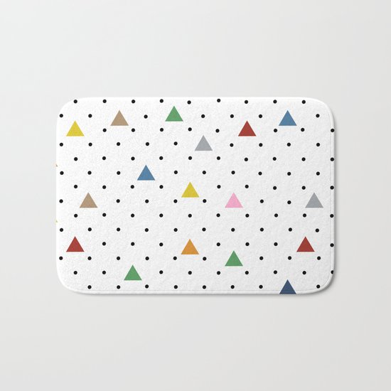 Pin Point Triangles Bath Mat
