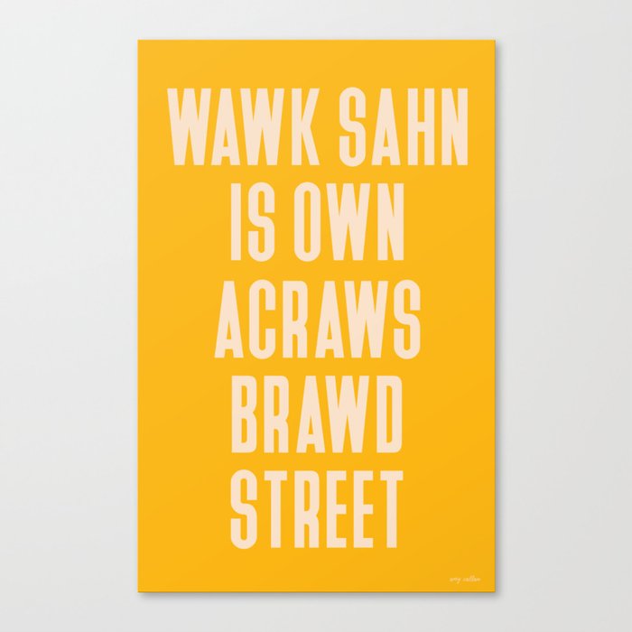 Wawk Sahn Canvas Print