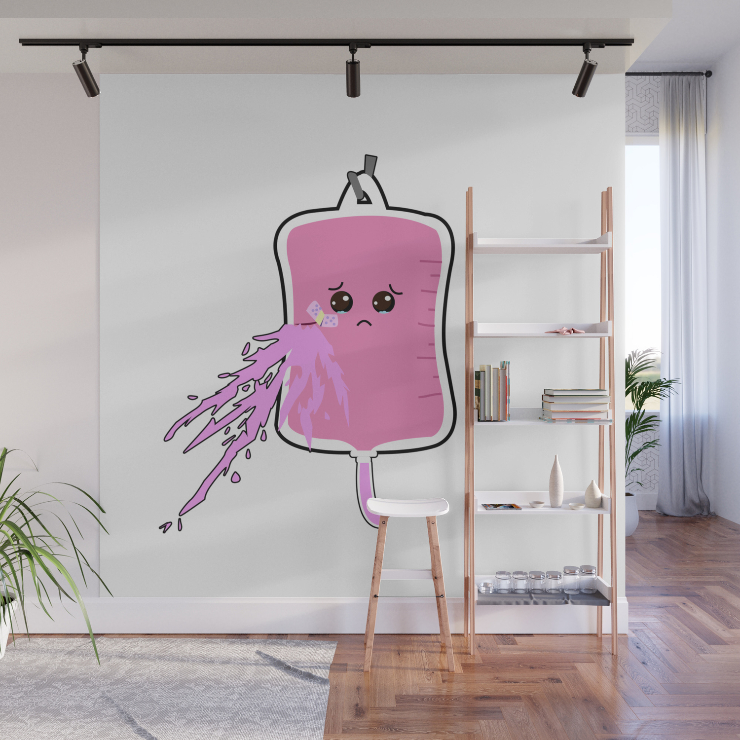 Yami Kawaii Pastel Goth Blood Bag Aesthetic Anime Gift Wall Mural By Alex211 Society6