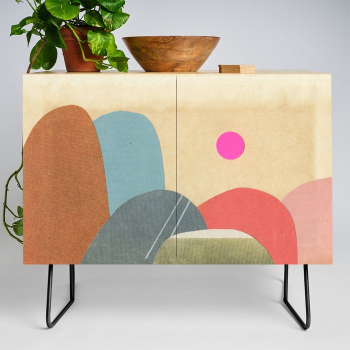 Paper Mountains 6 Credenza