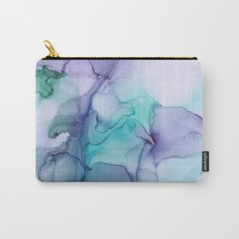Abstract hand painted alcohol ink texture Carry-All Pouch