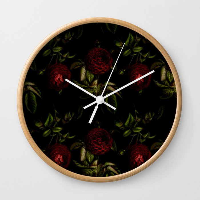 Victorian Floral Deluxe Wall Clock