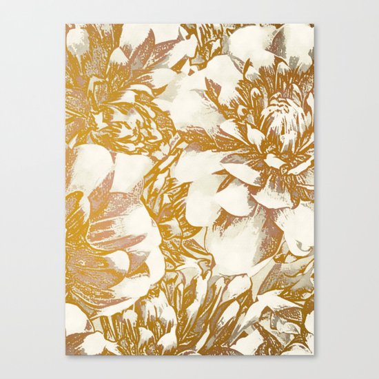 Proud Dahlias Canvas Print