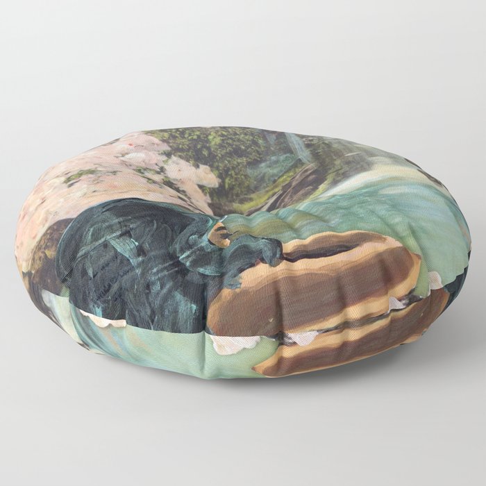 The Faun and the Mermaid Floor Pillow