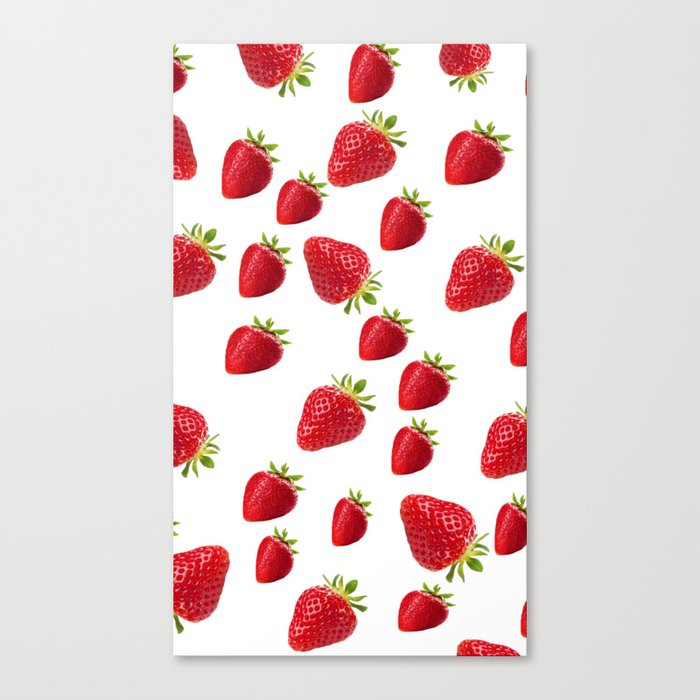 Strawberry Pattern  Canvas Print