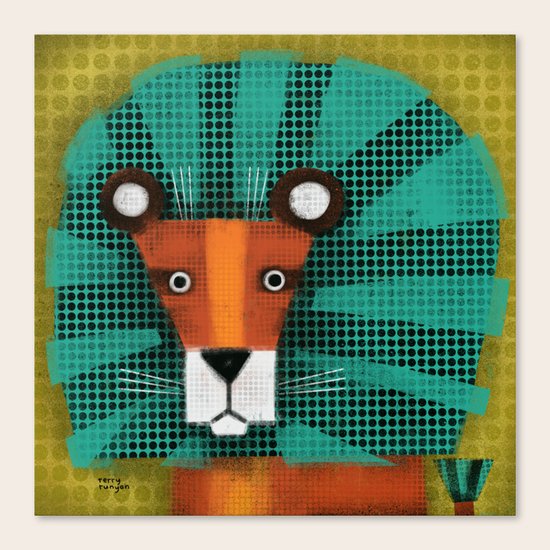 BLUE MANE Canvas Print