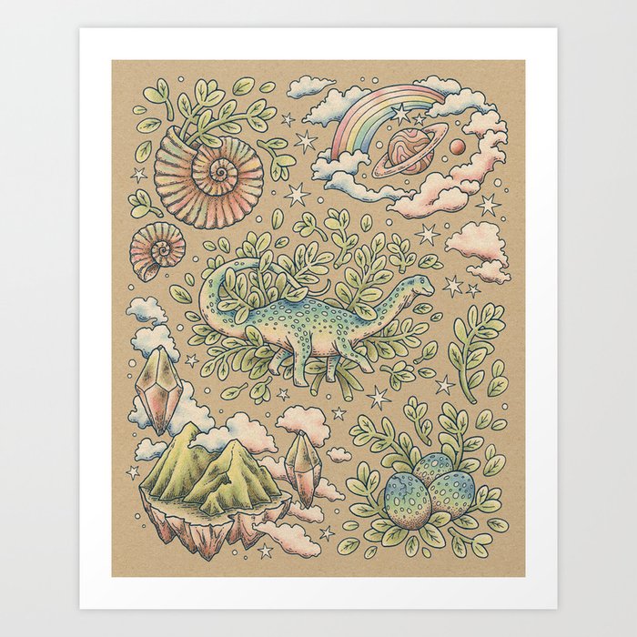 The Journey | Natural History Fantasy Art Art Print
