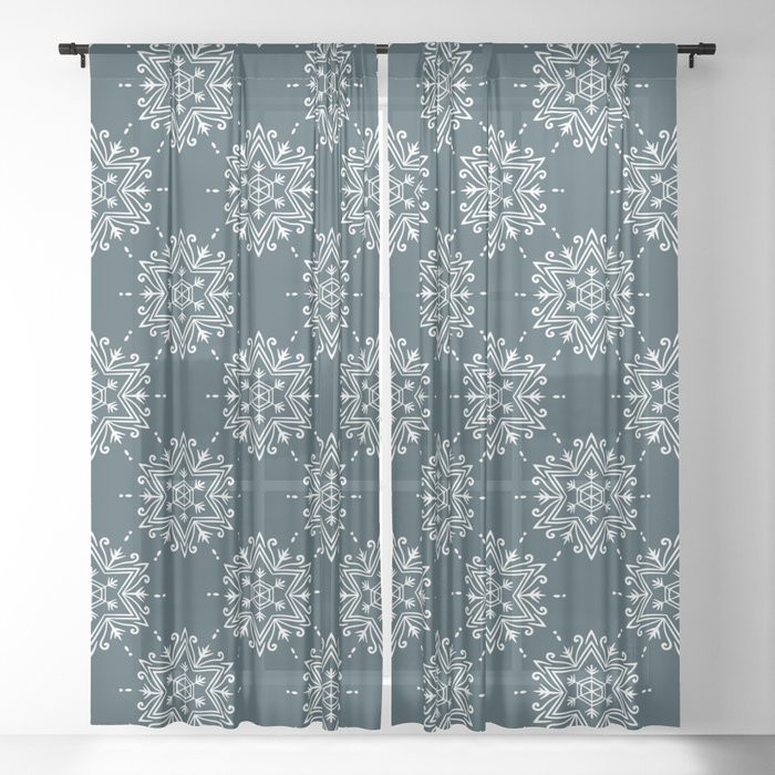 Snowflake Sheer Curtain