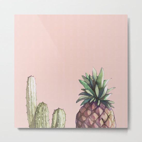 cactu and pineapple Metal Print