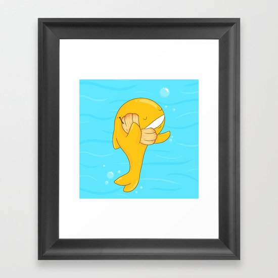 Shell Phone Framed Art Print