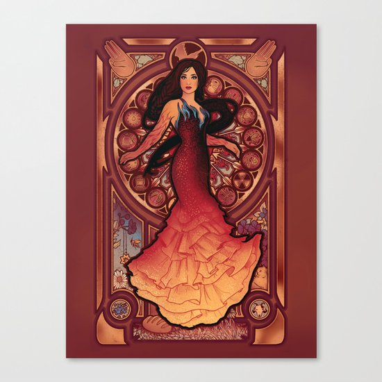 Fire is Catching Canvas Print