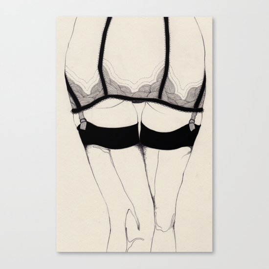 Leg Sketch One Canvas Print