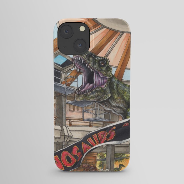 When Dinosaurs Ruled the Earth - Jurassic Park T-Rex iPhone Case
