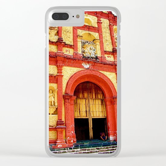 Mexican Church Clear iPhone Case