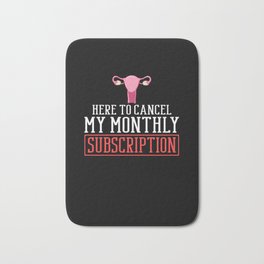 Hysterectomy Uterus Surgery Removal Survivor Bath Mat