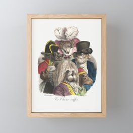 Les Chiens Coiffés - The Haired Dogs Framed Mini Art Print