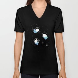 Space Bunnies V Neck T Shirt