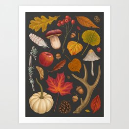 Autumn Walk Art Print