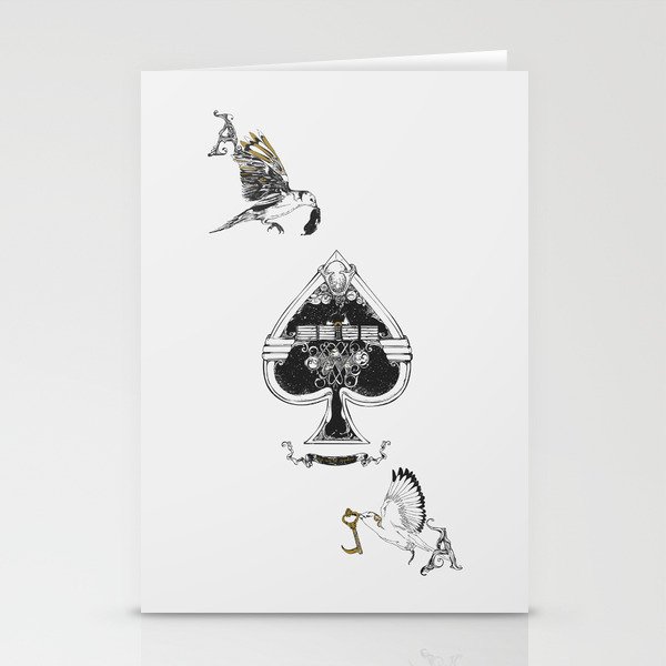 The ace of spades Stationery Cards