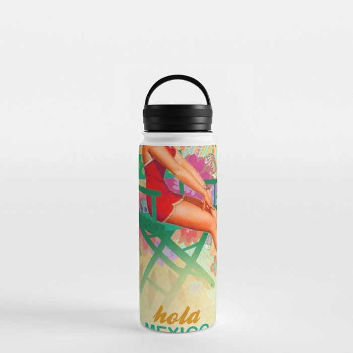 mexican pinup girl Water Bottle