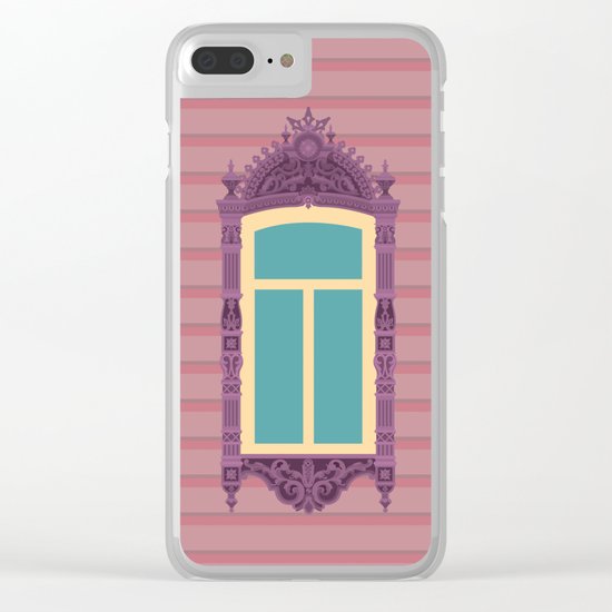 Lilac Window Clear iPhone Case
