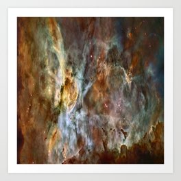 Hubble picture 75 : Birth of a star in carina nebula NGC 3372 Art Print