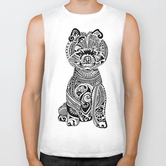 Polynesian Pomeranian Biker Tank