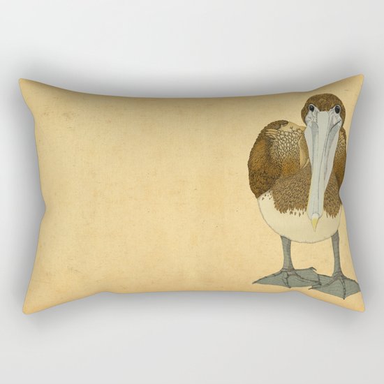 Ploffskin Pluffskin Pelican Jee Rectangular Pillow