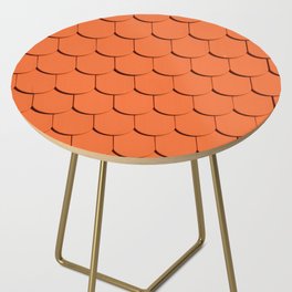 Orange Honeycomb Side Table