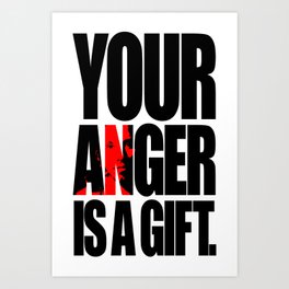 Anger Art Print