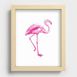 Flamingo | Pink Flamingo | Recessed Framed Print