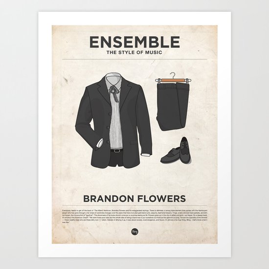 Ensemble - Brandon Flowers Art Print