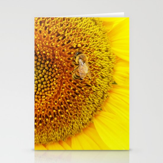 Bee on a Sunflower Stationery Cards
