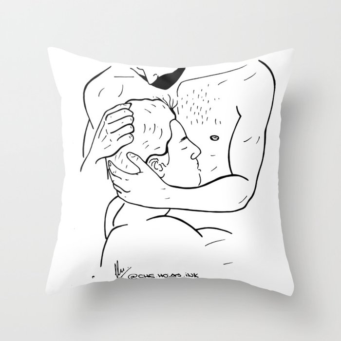 Loving Men Throw Pillow