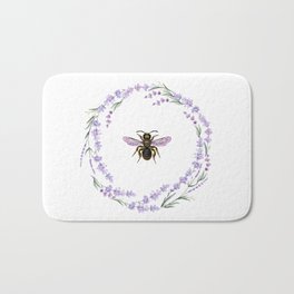 Lavender Bee Bath Mat