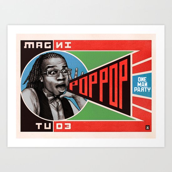 One Man Party Art Print