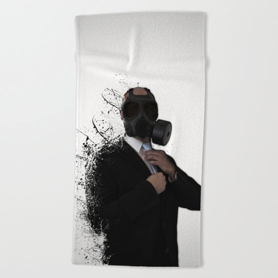 Dissolution of man Beach Towel