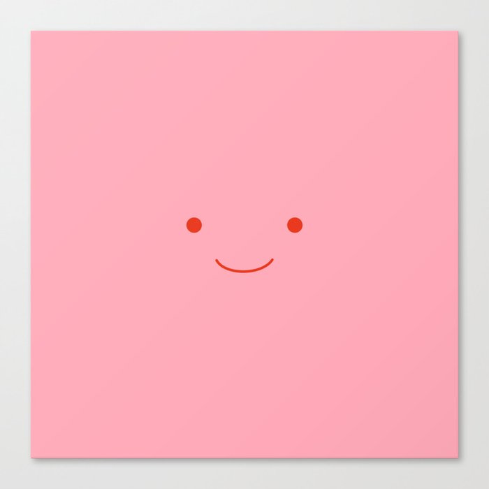 Happy 2 pink Canvas Print