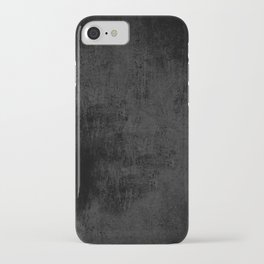 Black concrete iPhone Case