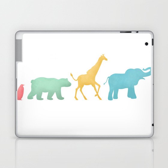 Baby Animal Silhouettes Laptop & iPad Skin