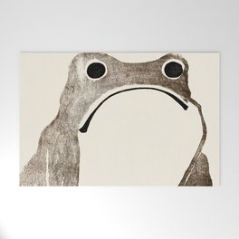 Unimpressed Frog Meika Gafu by Matsumoto Hoji 1814 - Frog Welcome Mat